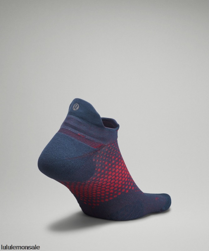 Lululemon Deutschland DELULU920 | Iron Blue Macropillow Tab Laufsocke Mittlere Dämpfung